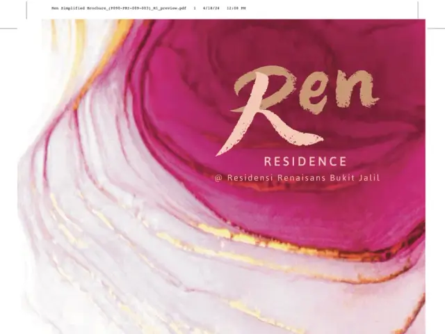 Ren Residence serviced residence project in Bukit Jalil, Kuala Lumpur