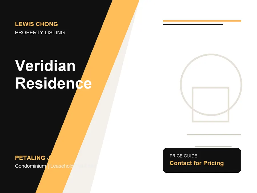Veridian Residence condominium project in PJ South, Selangor