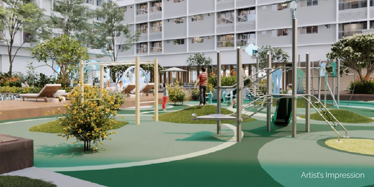 1ush Residence children's playground with gym equipment, 168 Park Selayang in 168 Park Selayang, Batu Caves, Selangor