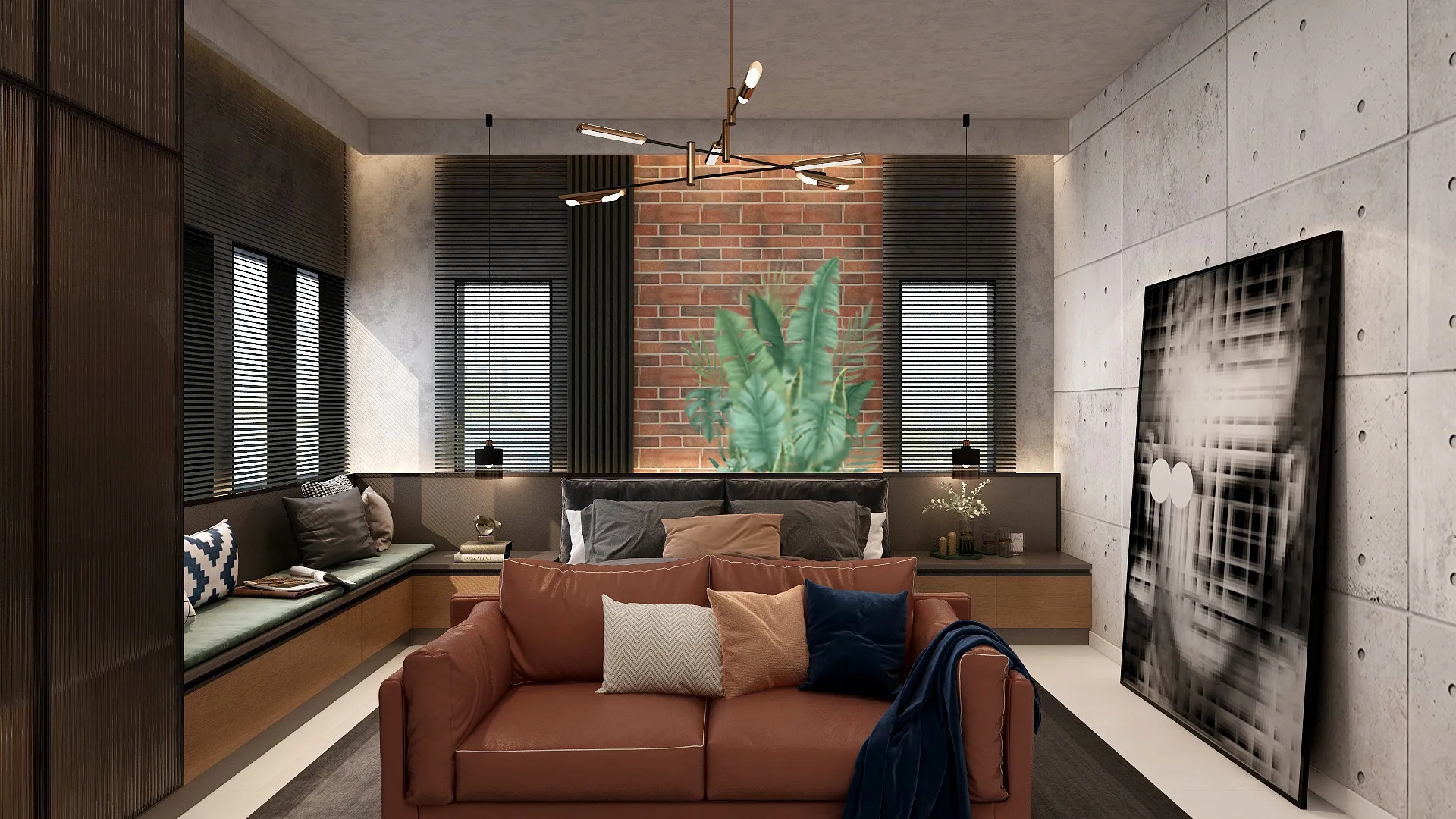 Aderyn Phase 1 show unit master bedroom interior, Setia Alamsari Bangi