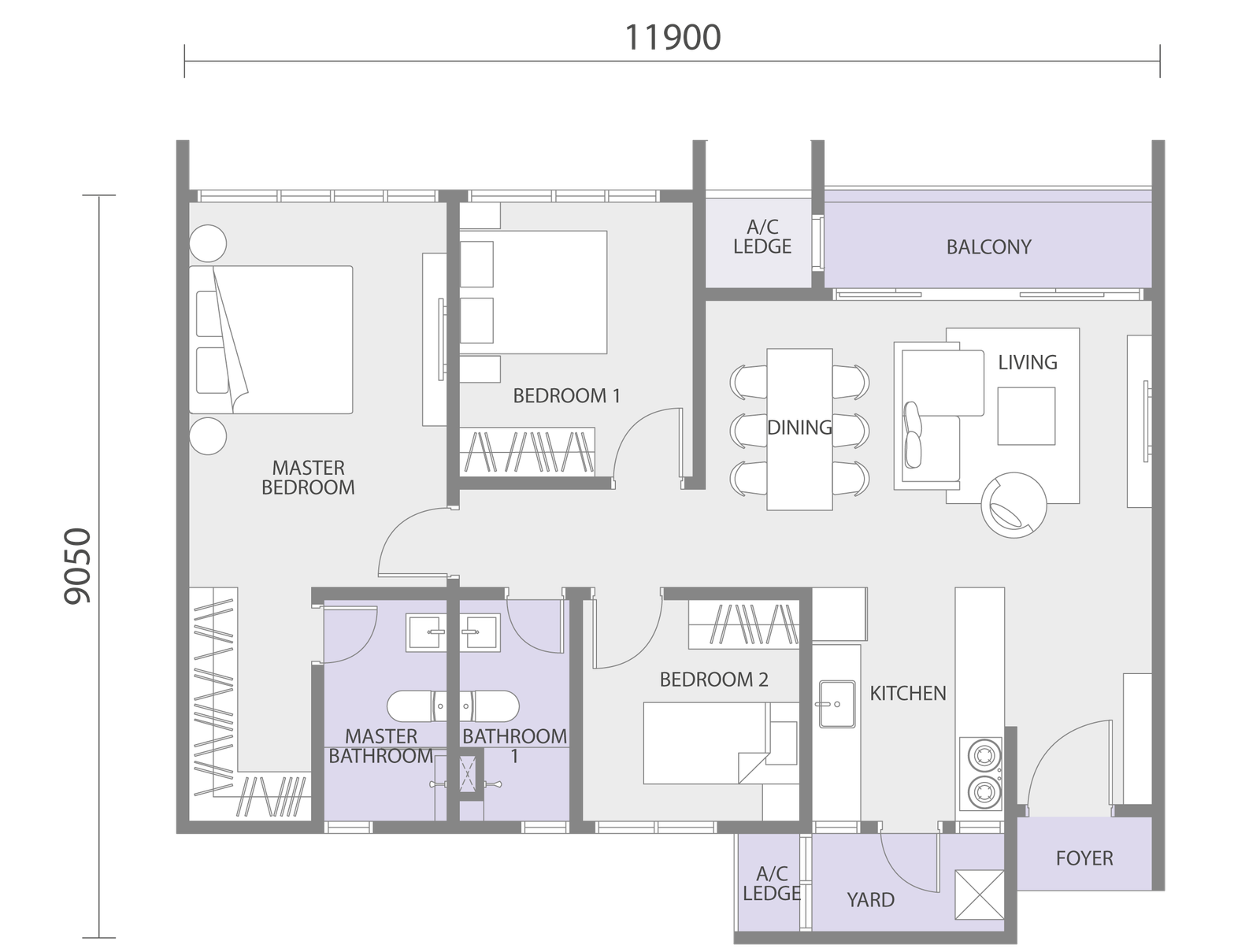 Alira Type A floor plan