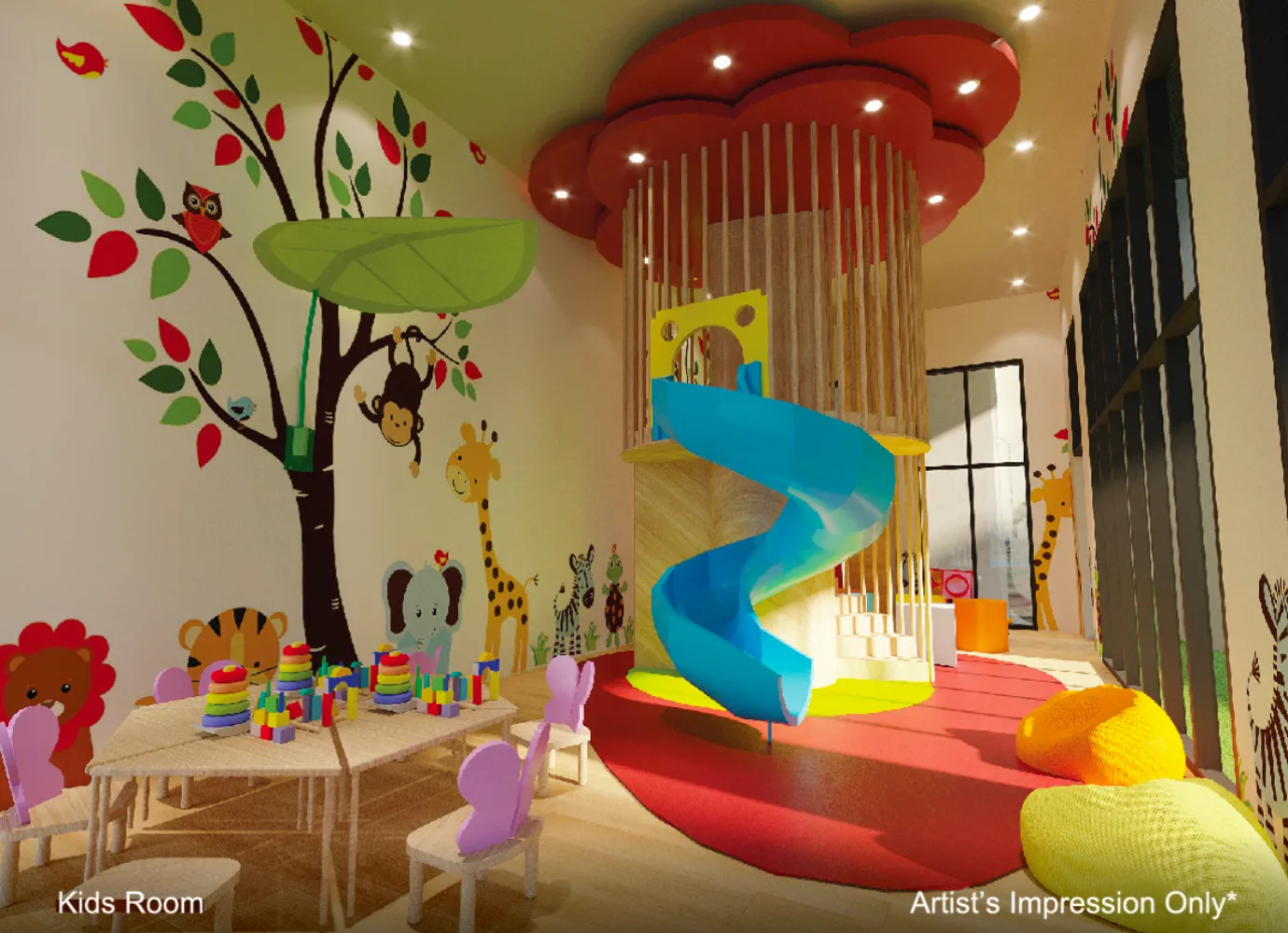 Aliva Mount Austin colourful kids room facility in Taman Mount Austin, Tebrau, Johor Bahru, Johor