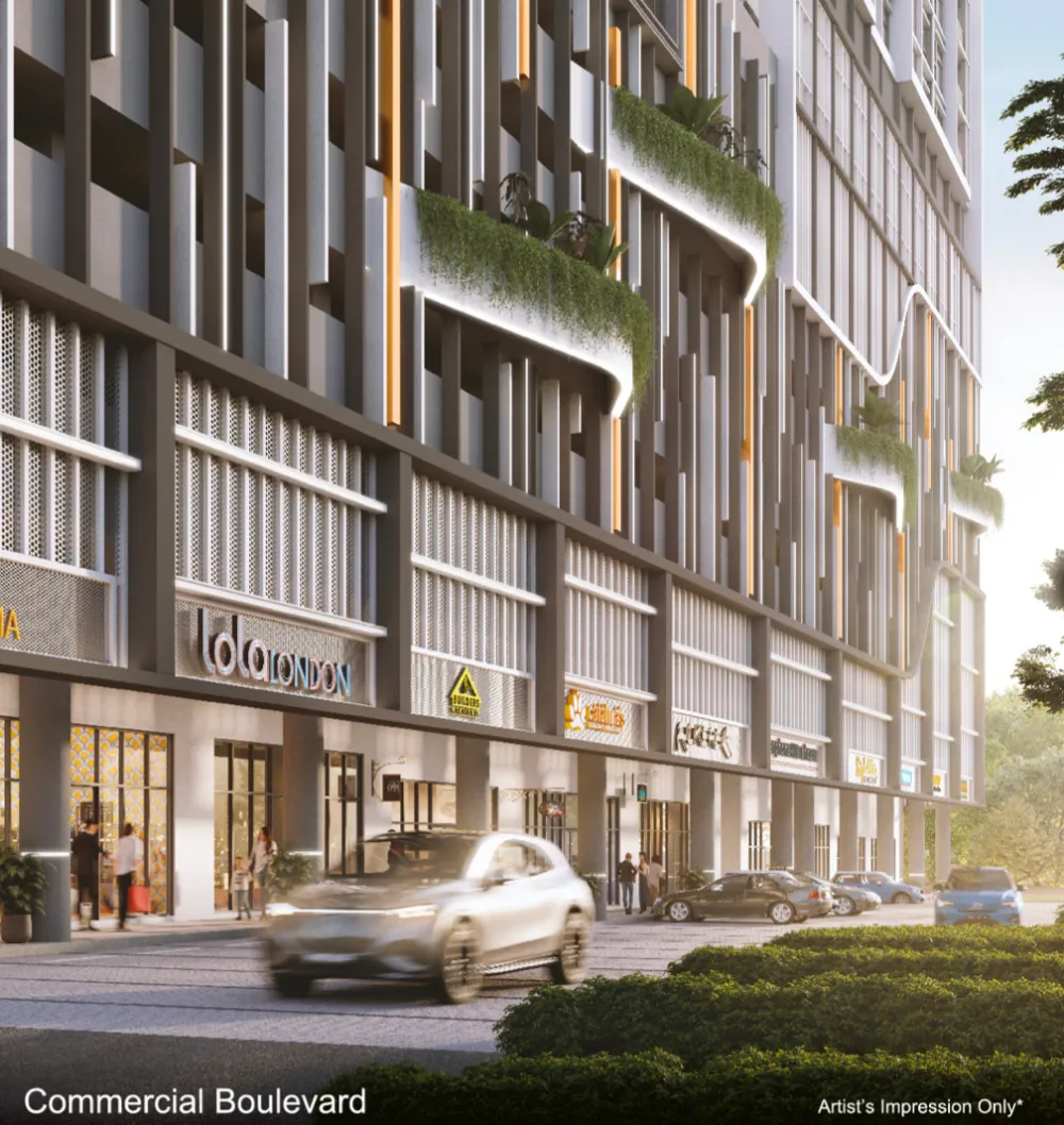 Aliva Mount Austin ground-floor commercial boulevard retail frontage in Taman Mount Austin, Tebrau, Johor Bahru, Johor
