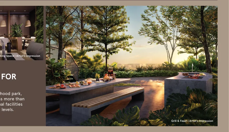 Alora Residence Facilities Artist Impression from verified project brochure