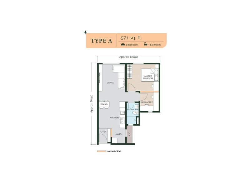 Anja Residence Type A floor plan