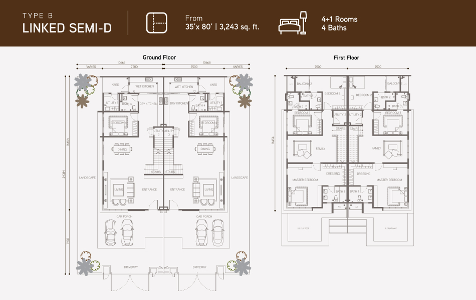 Arawani Type A floor plan