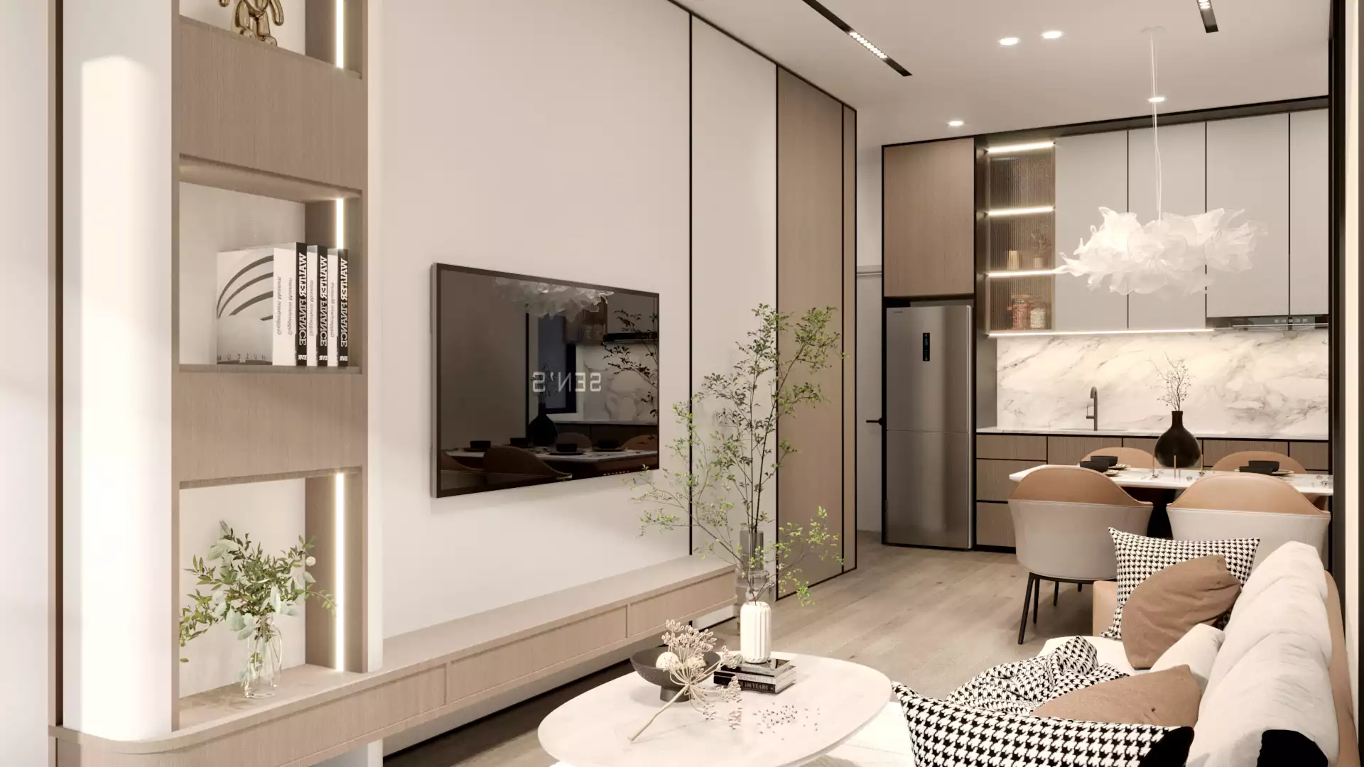 Armani Kepong show unit living room, alternate angle, Kepong Kuala Lumpur
