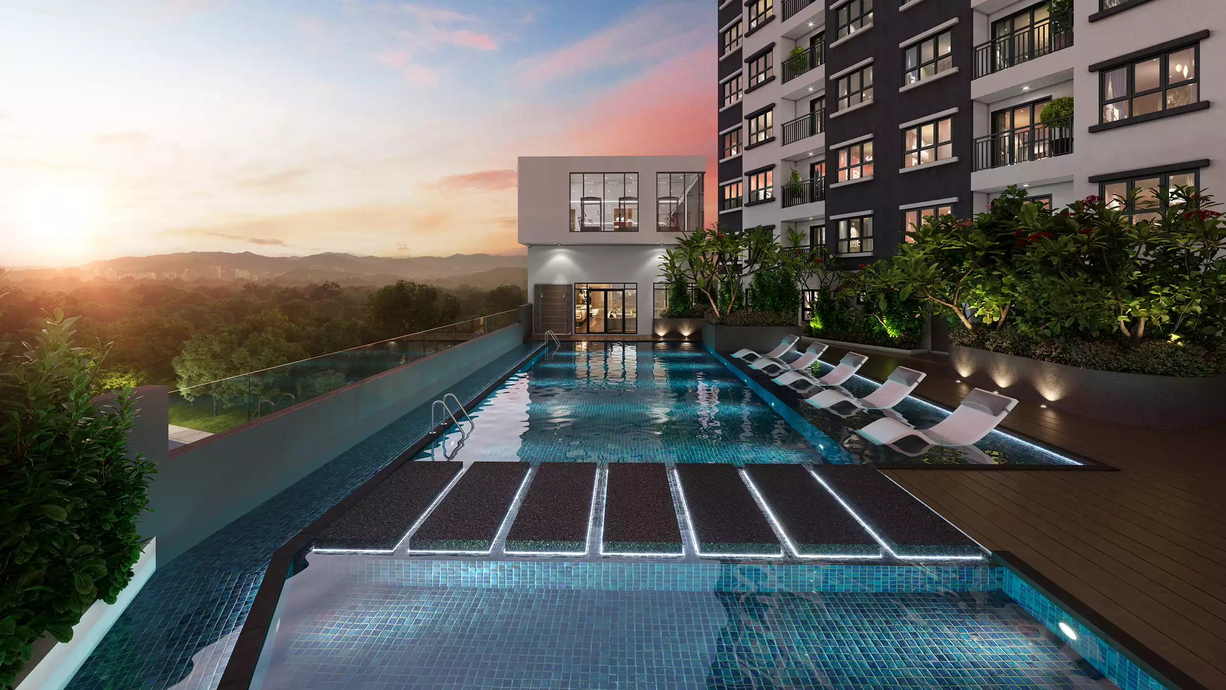 Armani Kepong swimming pool facility, Kepong Kuala Lumpur