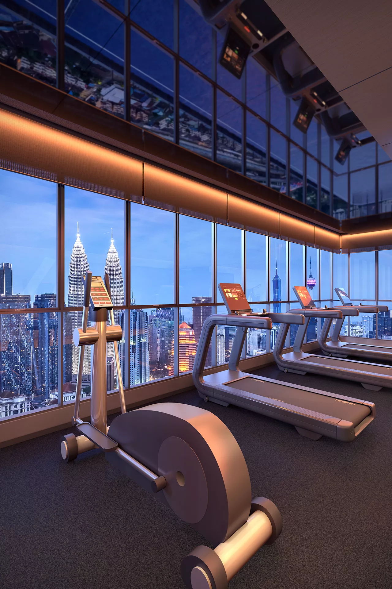 Armani Lofthill Residence Sky Gym facility, Kuala Lumpur in KLCC, Kuala Lumpur