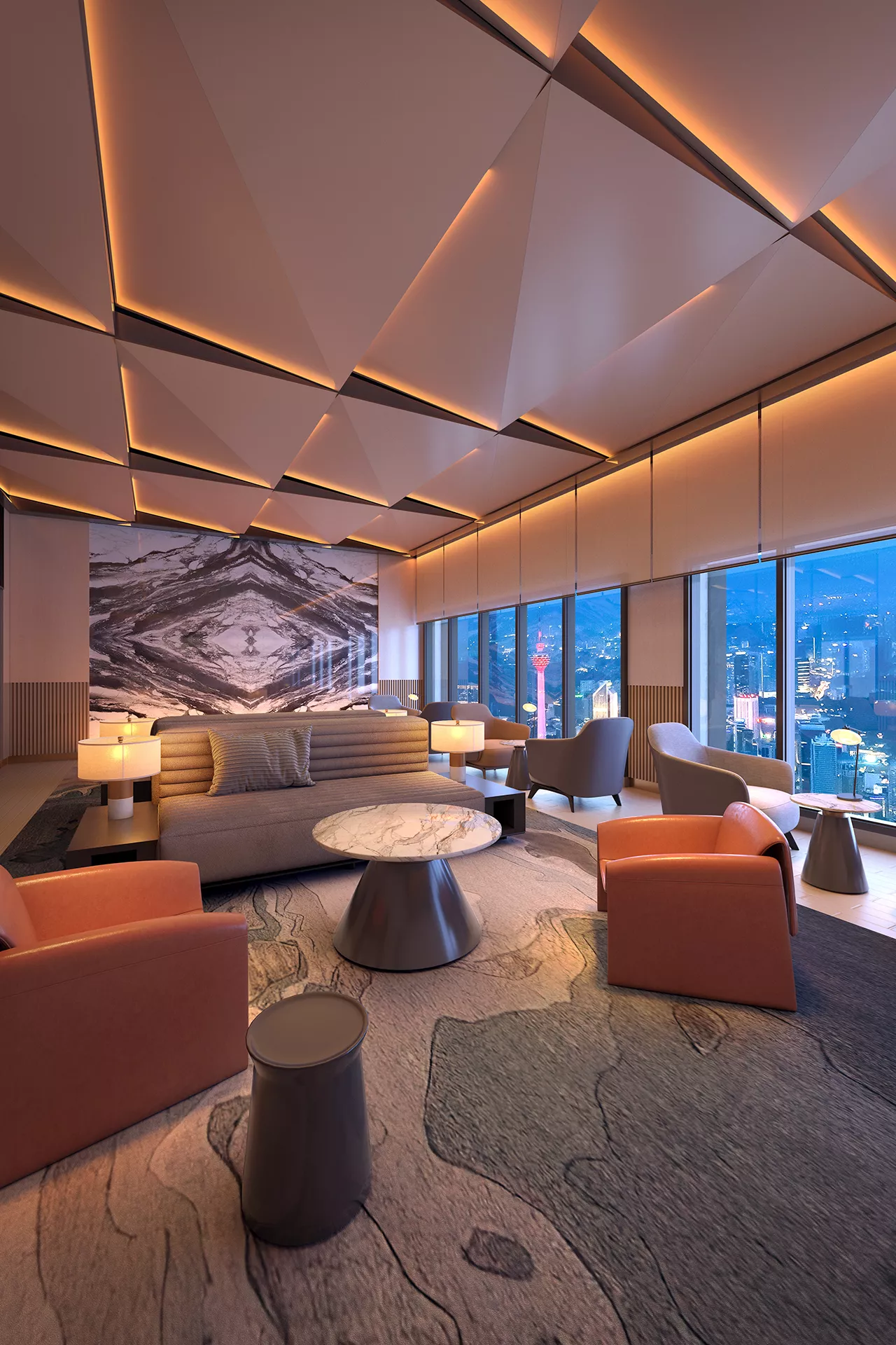 Armani Lofthill Residence Sky Lounge and MPH facility, Kuala Lumpur in KLCC, Kuala Lumpur