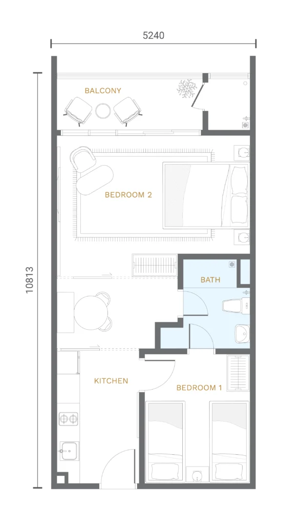 Armani Lofthill Residence Type A floor plan, Kuala Lumpur in KLCC, Kuala Lumpur