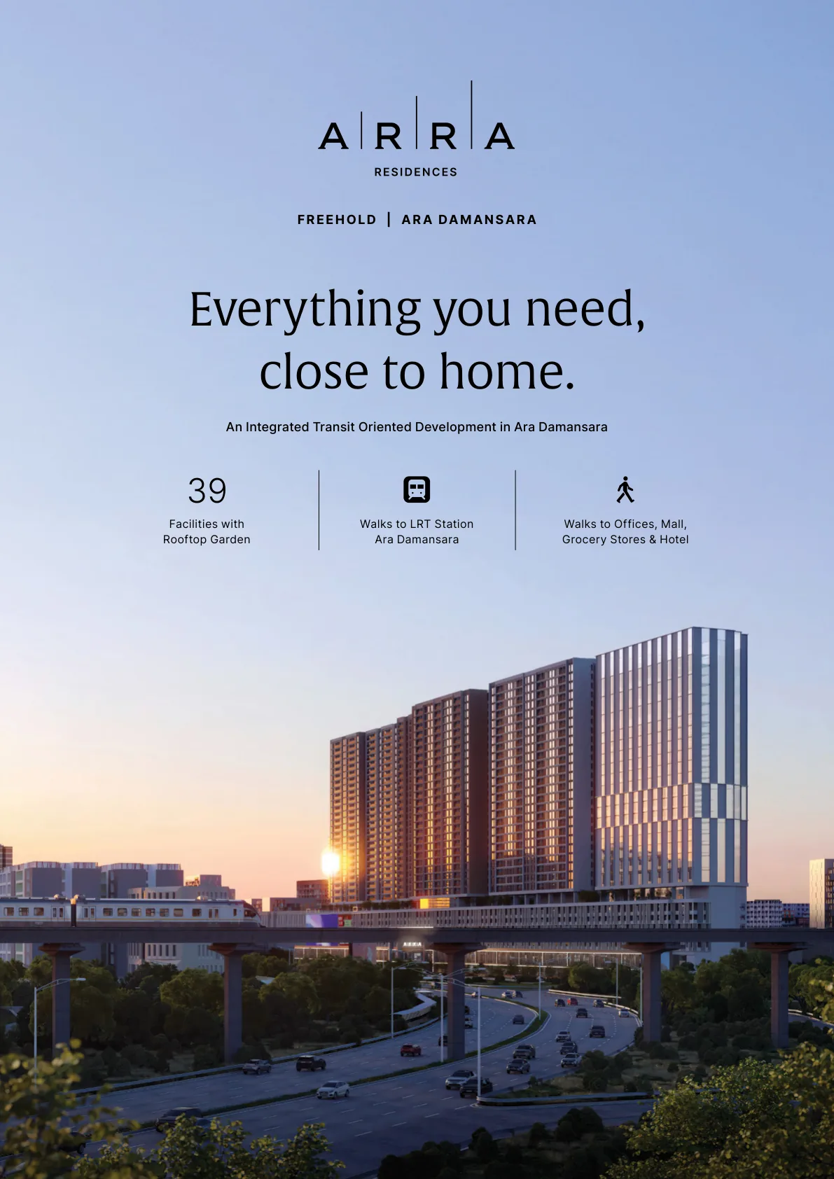 ARRA Residences Facilities Artist Impression from verified project brochure