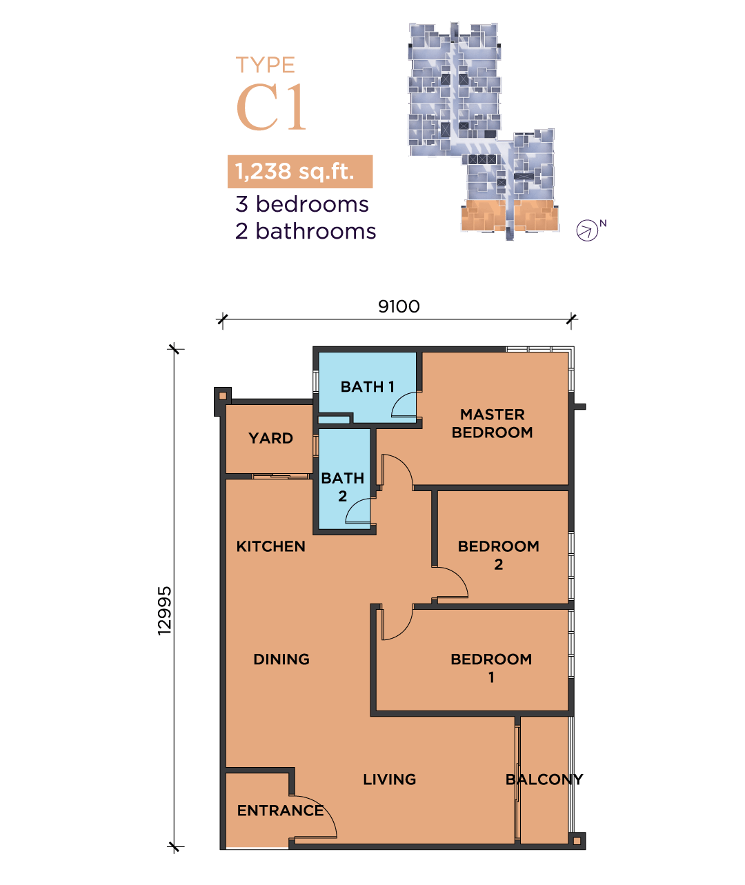 Astra Type A floor plan