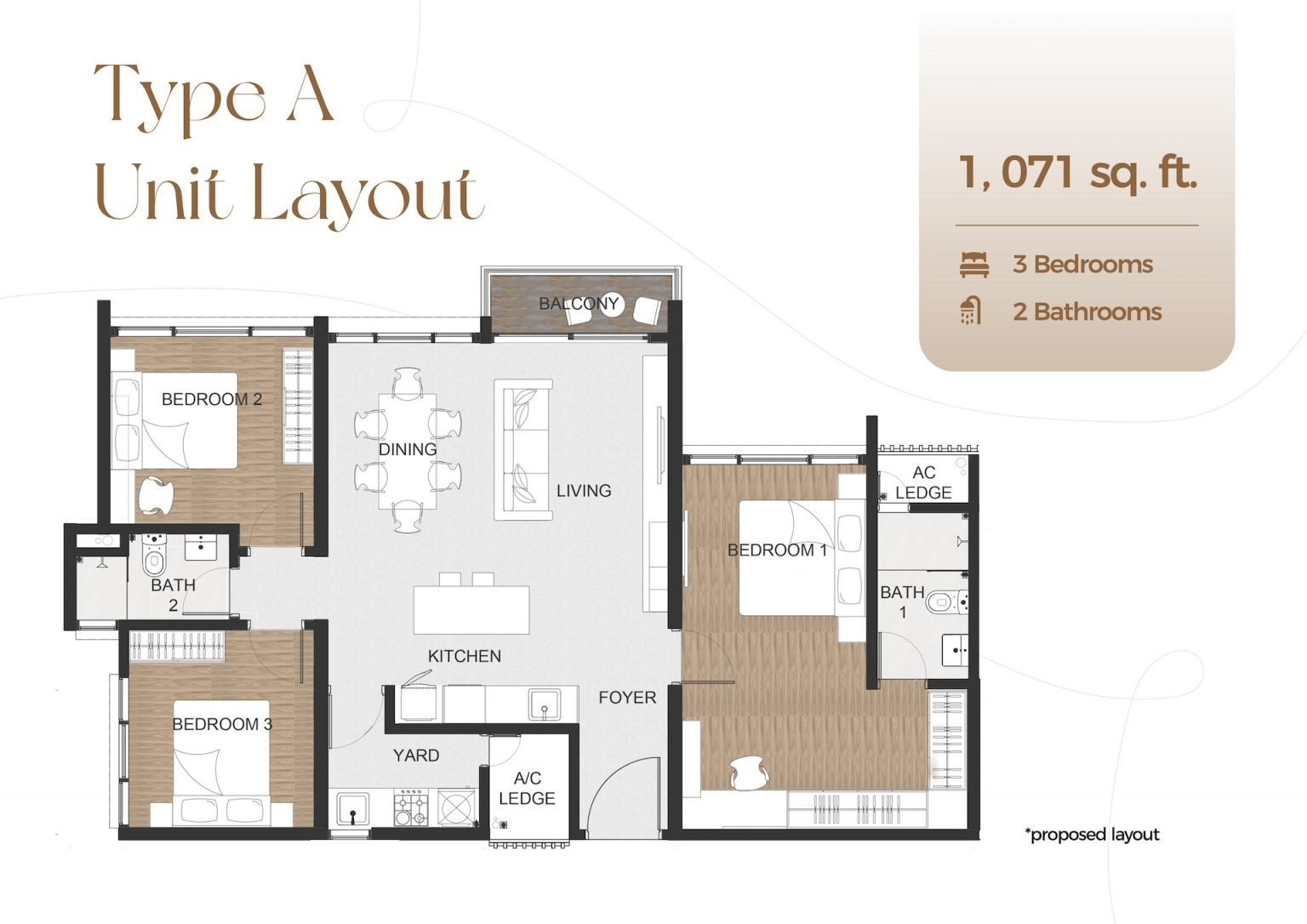 Aurum Type A floor plan