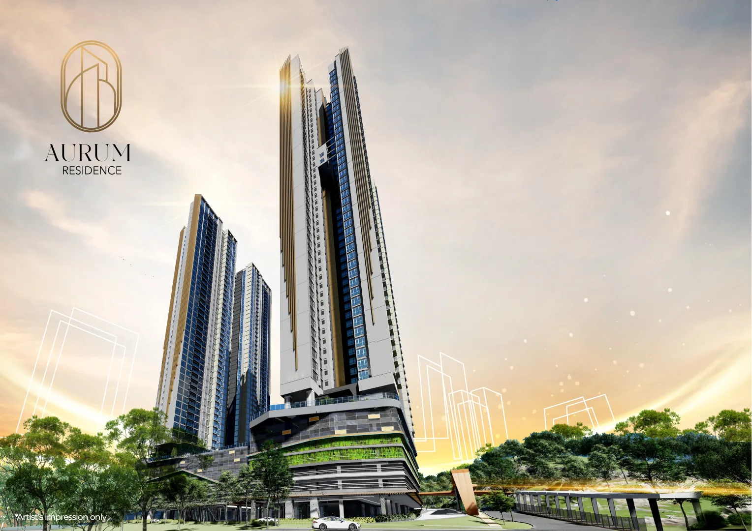 Aurum Residence condominium project in Sri Petaling, Kuala Lumpur