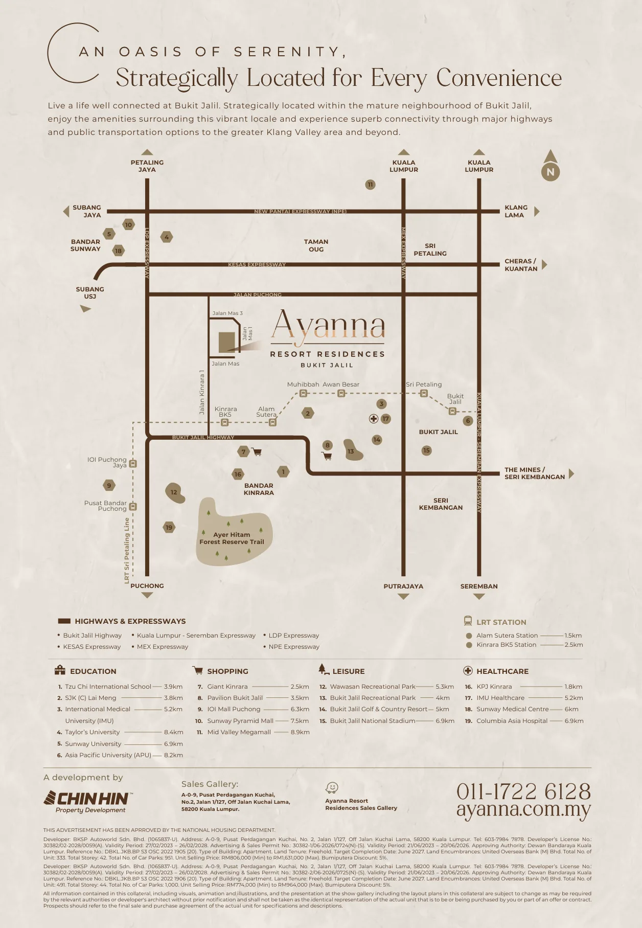 Ayanna Type OF Floor Plan from verified project brochure