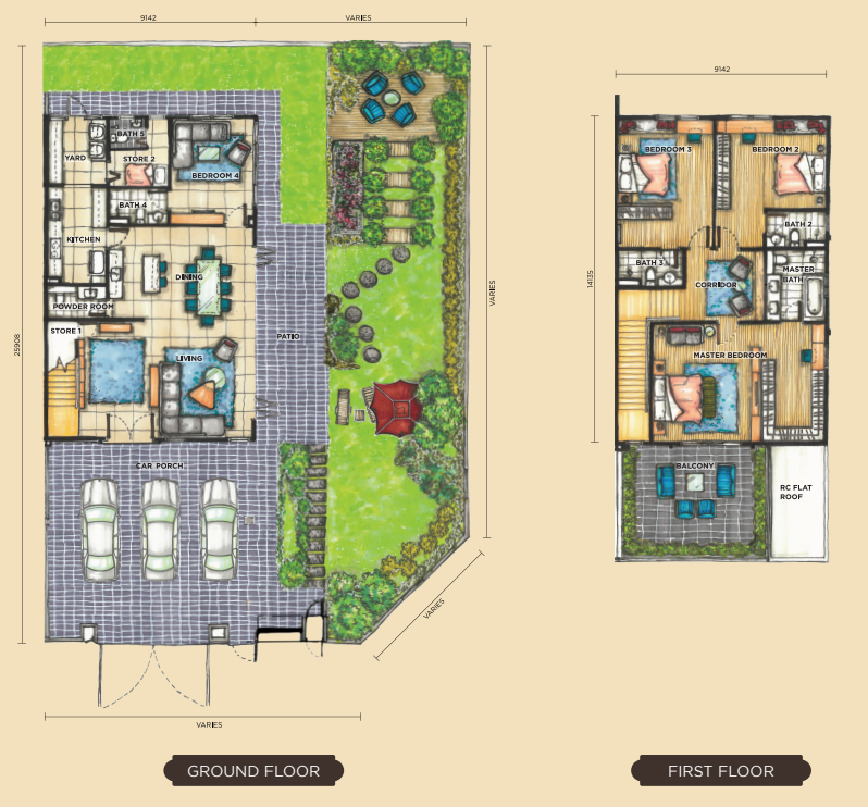 Bayfièld Residences Type A floor plan