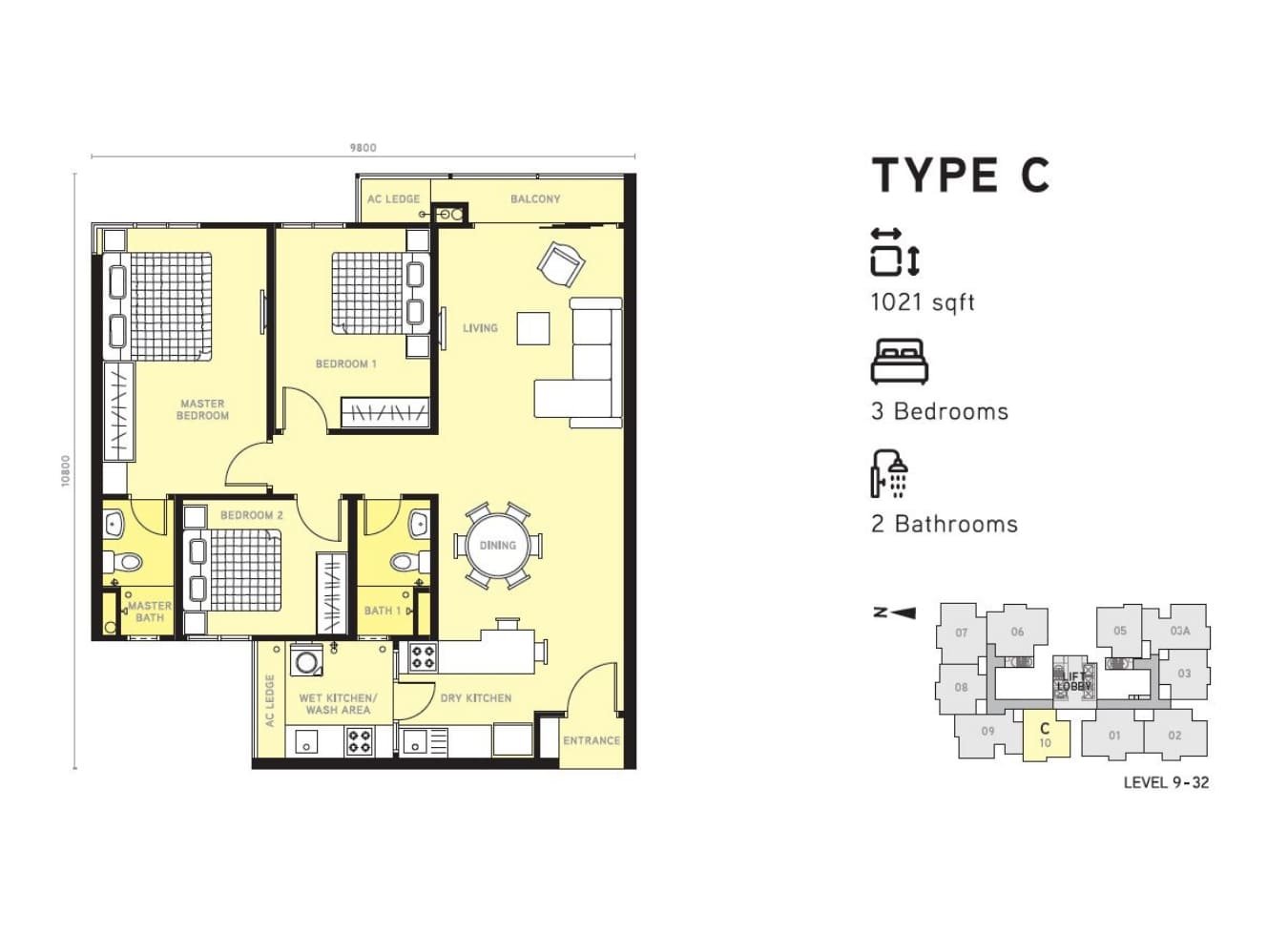 Berlian 2 Type A floor plan