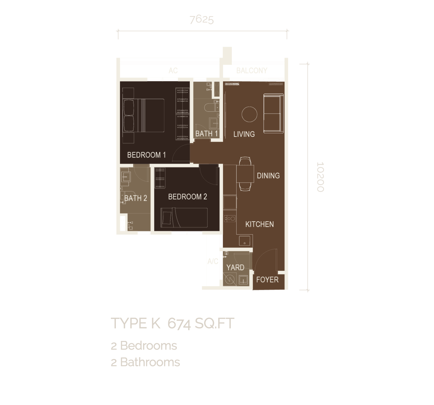 Bole Residence Type A floor plan