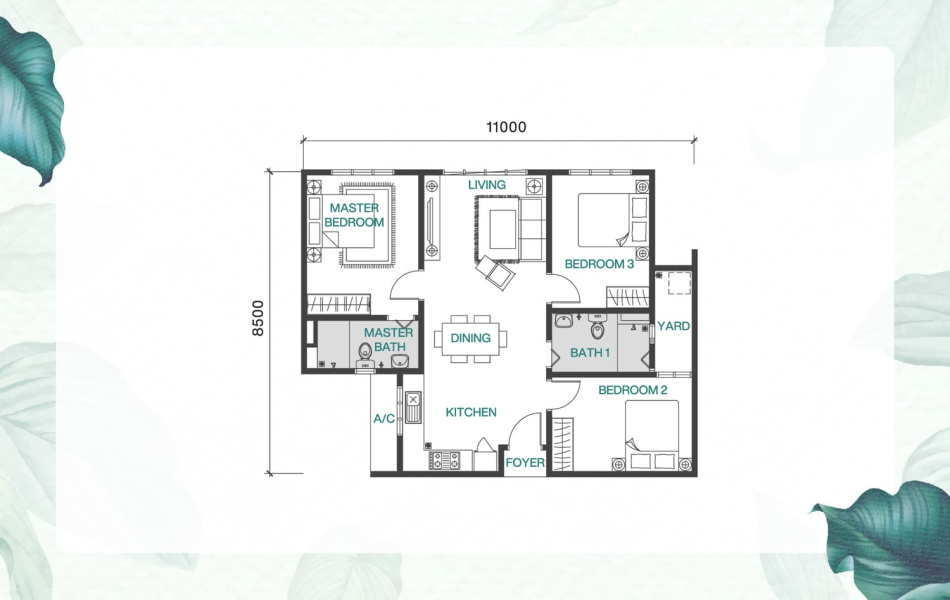 Caladia Type A floor plan