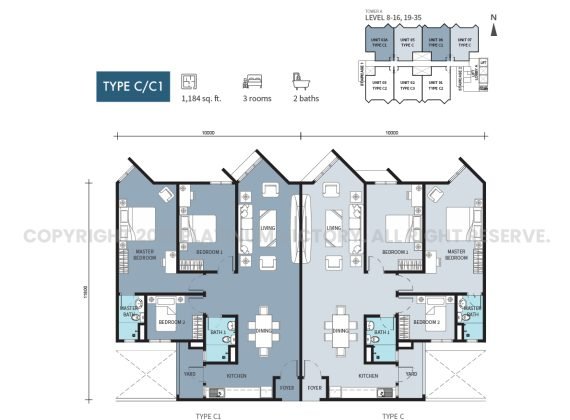 Casa Danau Type A floor plan