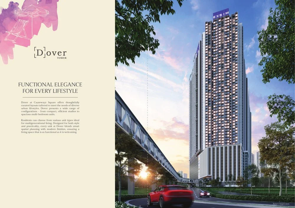 Causewayz Square @ JBCC 柔佛新山 Dover 座建筑外观效果图