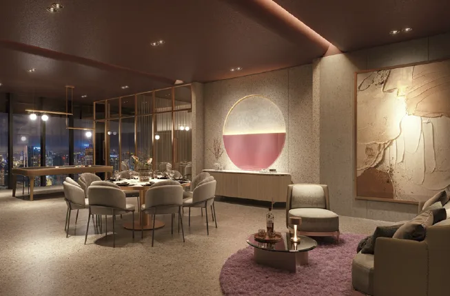 CloutHaus elegant Sky Lounge and private dining facility for high-rise entertaining in KLCC, Kuala Lumpur
