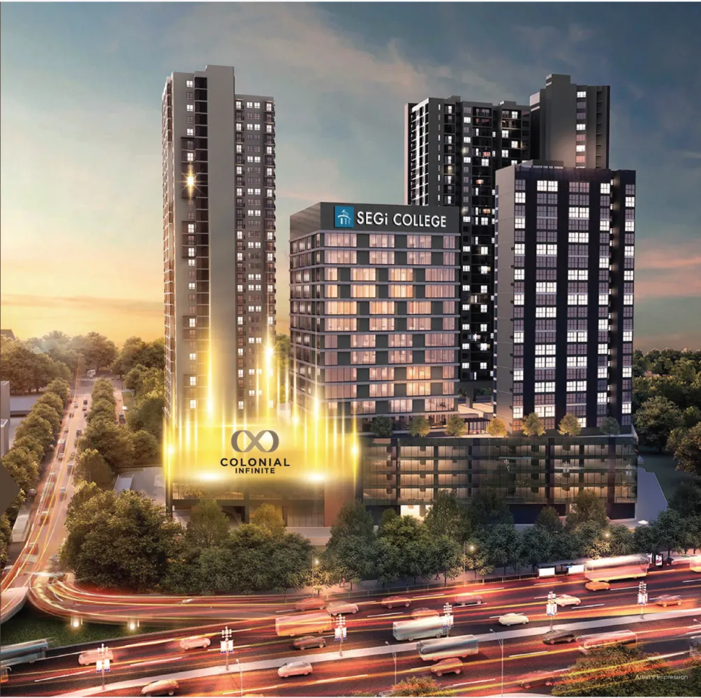 Colonial Infinite condominium project view in Subang Jaya, Selangor