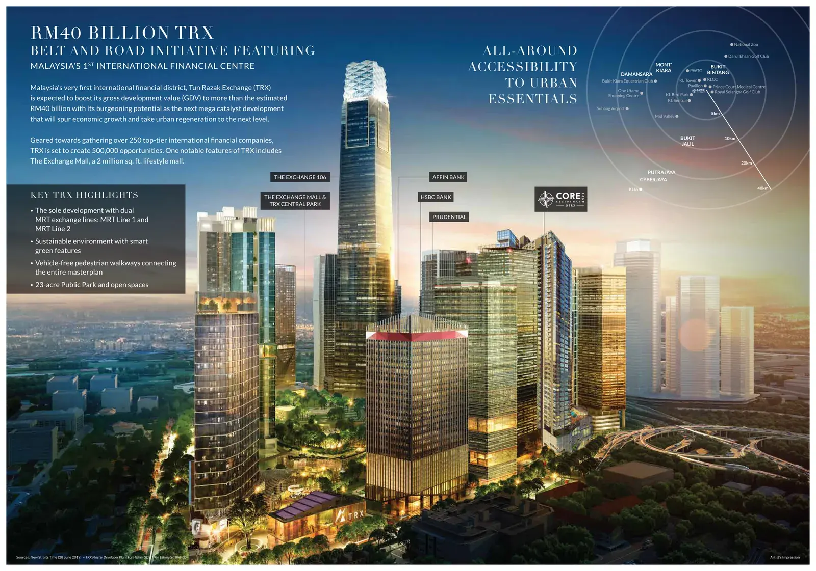 Core Residence Brochure Artist Impression 3 in TRX, Kuala Lumpur