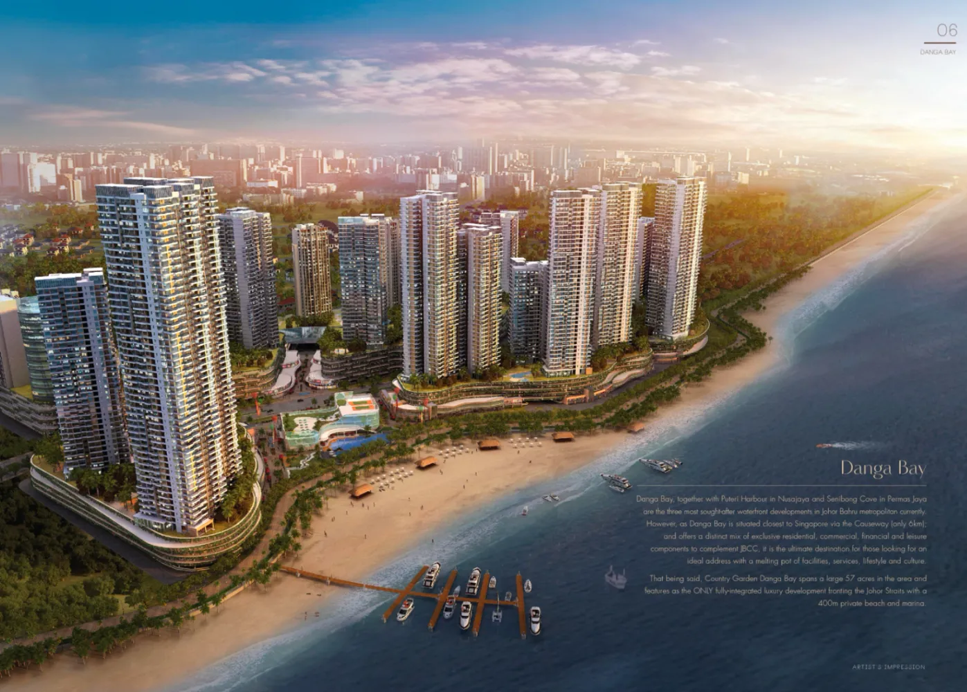 Country Garden Danga Bay condominium project in Danga Bay, Johor Bahru, Johor