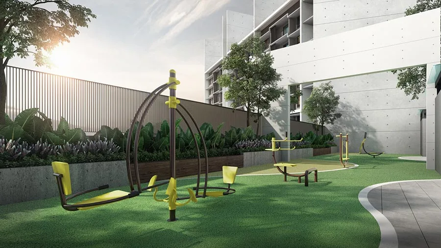 D'Clover Residences rooftop Horizon Fitness Corner outdoor gym in Central Park Damansara, Selangor