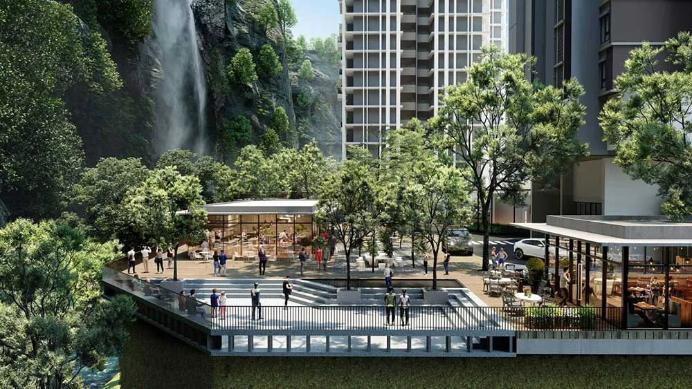 D'Clover Residences 10-acre Leisure Park amphitheatre for outdoor community events in Central Park Damansara, Selangor