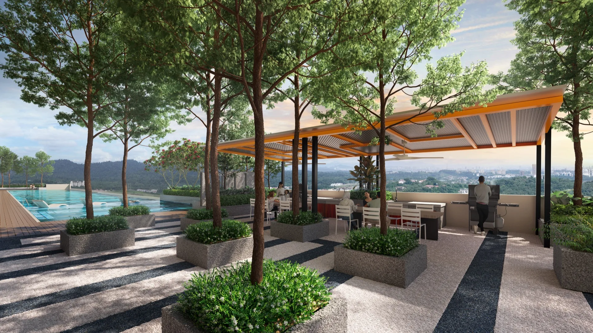 D'Nuri Residences Level 7 BBQ area — Lewis Chong verified source photo