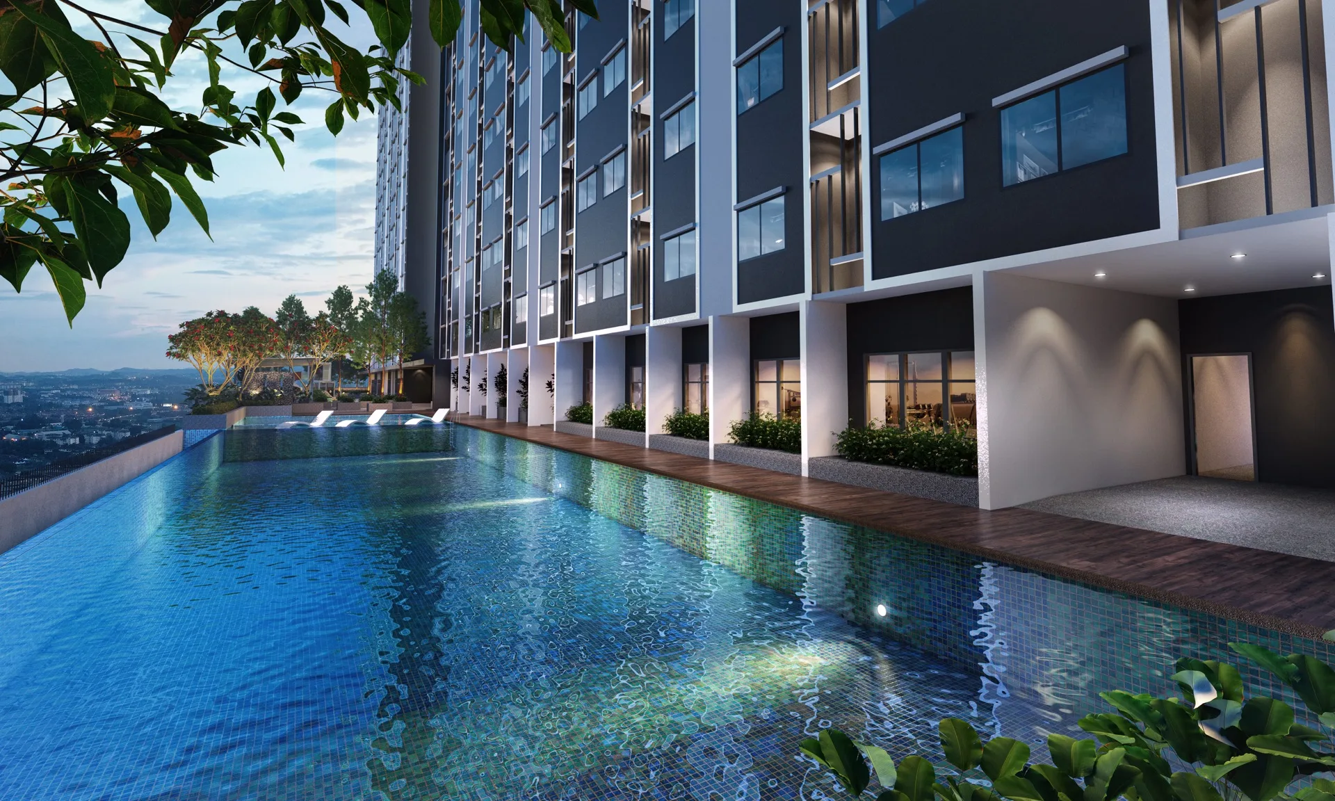 D'Nuri Residences Level 7 swimming pool — Lewis Chong verified source photo