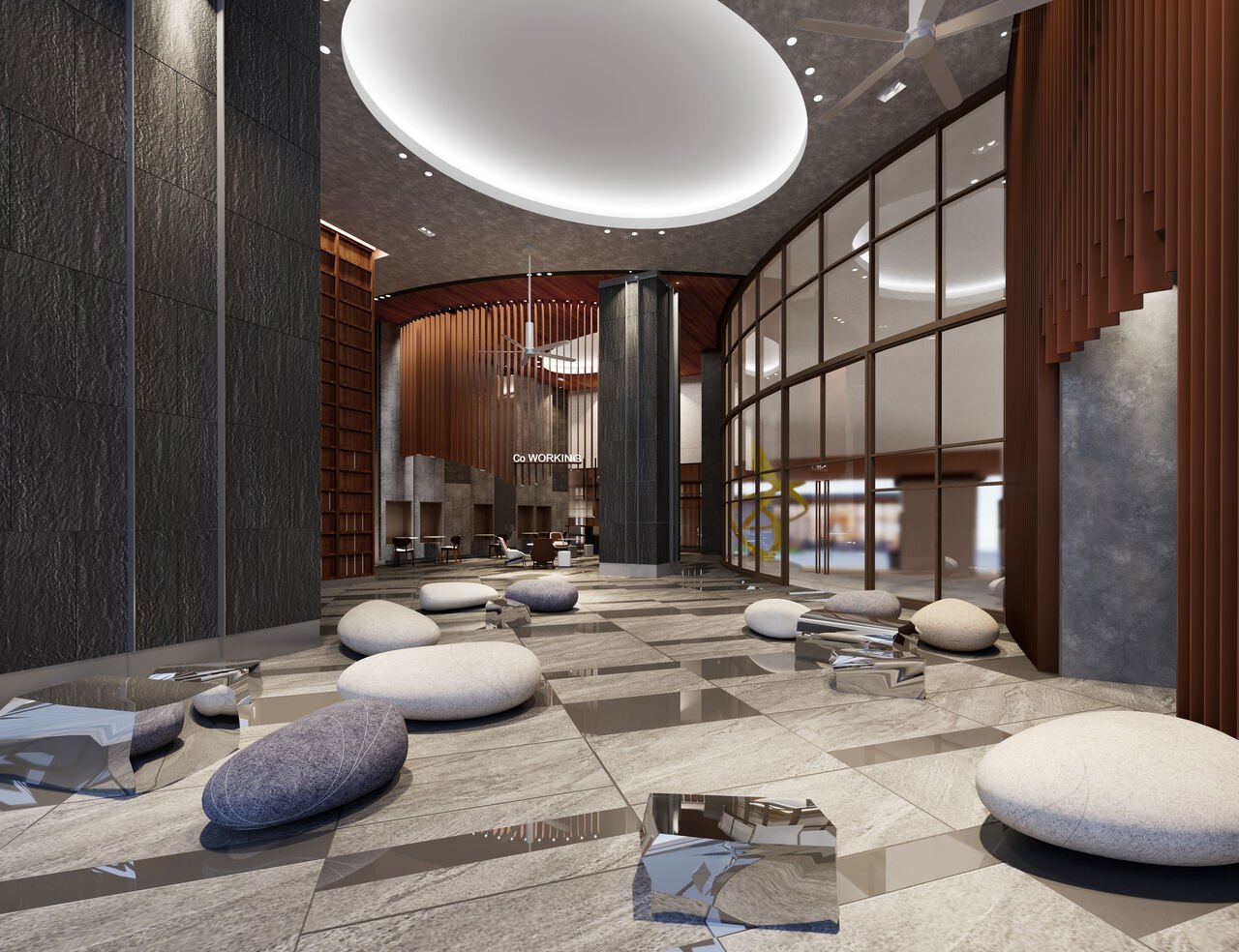 D'Tessera grand arrival lounge entrance for residents and guests in Central Park Damansara, Selangor
