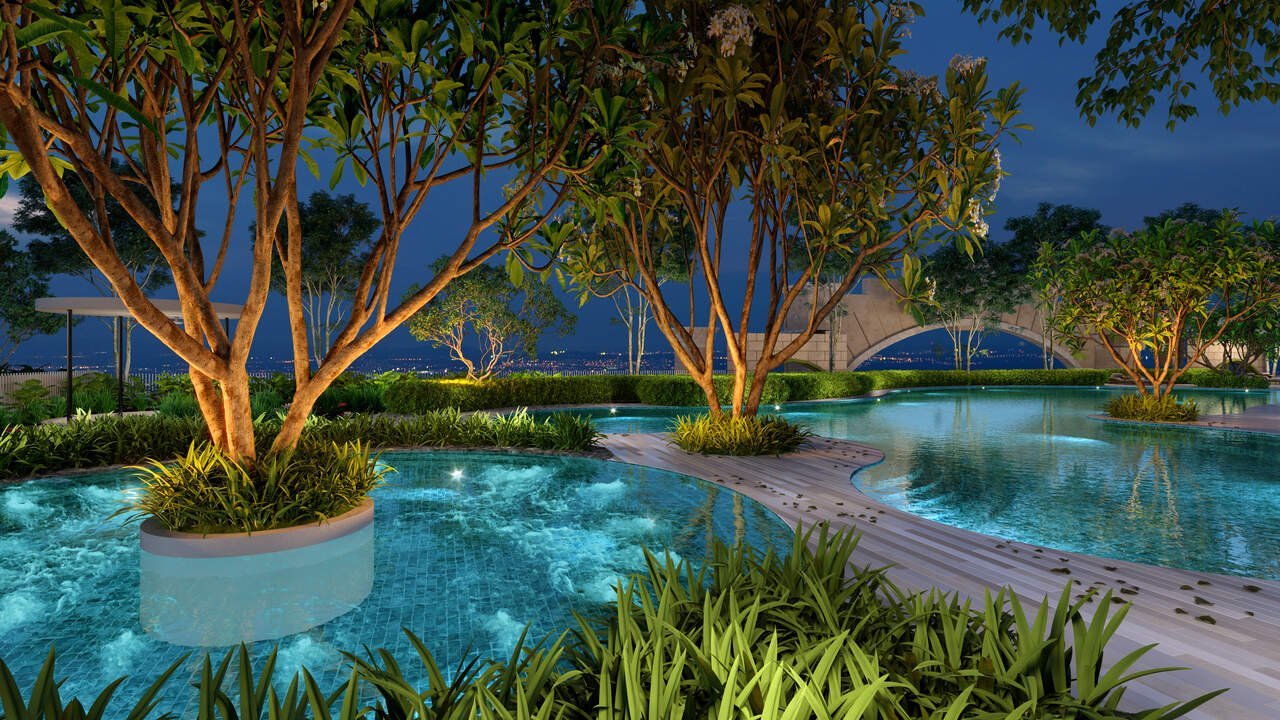D'Tessera Jacuzzi wellness facility at the podium level in Central Park Damansara, Selangor