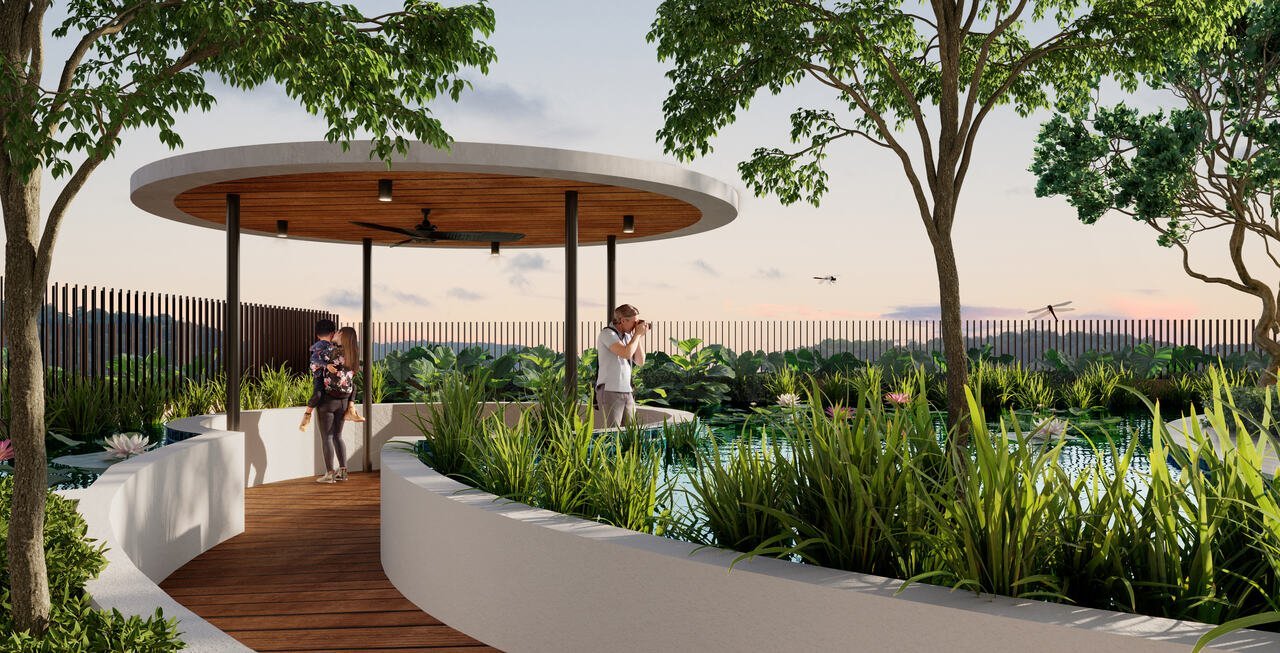 D'Tessera Sunken Pavilion communal gathering space in Central Park Damansara, Selangor