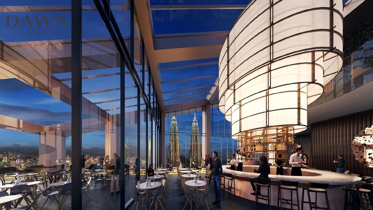 Dawn KLCC rooftop sky bar and resident facilities deck