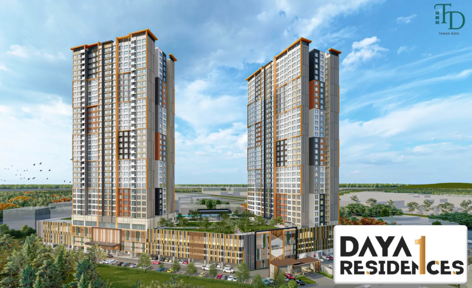Daya 1 Residences serviced residence project in Taman Daya, Johor Bahru, Johor