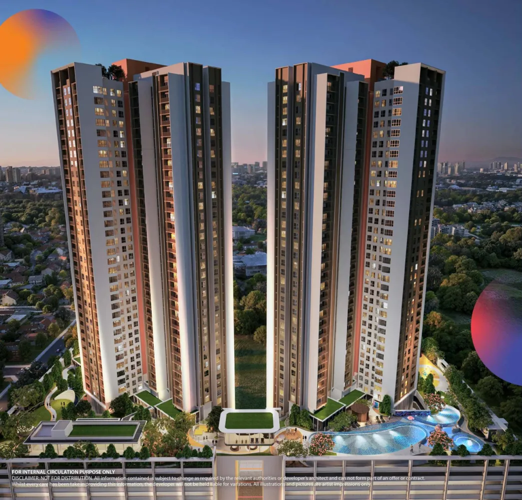 Dwi Aurora Residences condominium project view in Petaling Jaya, Selangor
