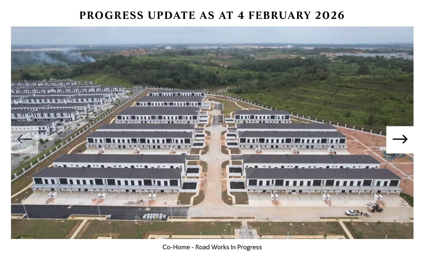 Kemas kini kemajuan pembinaan tapak sebenar Eco Tropics Lanna 2, Februari 2026