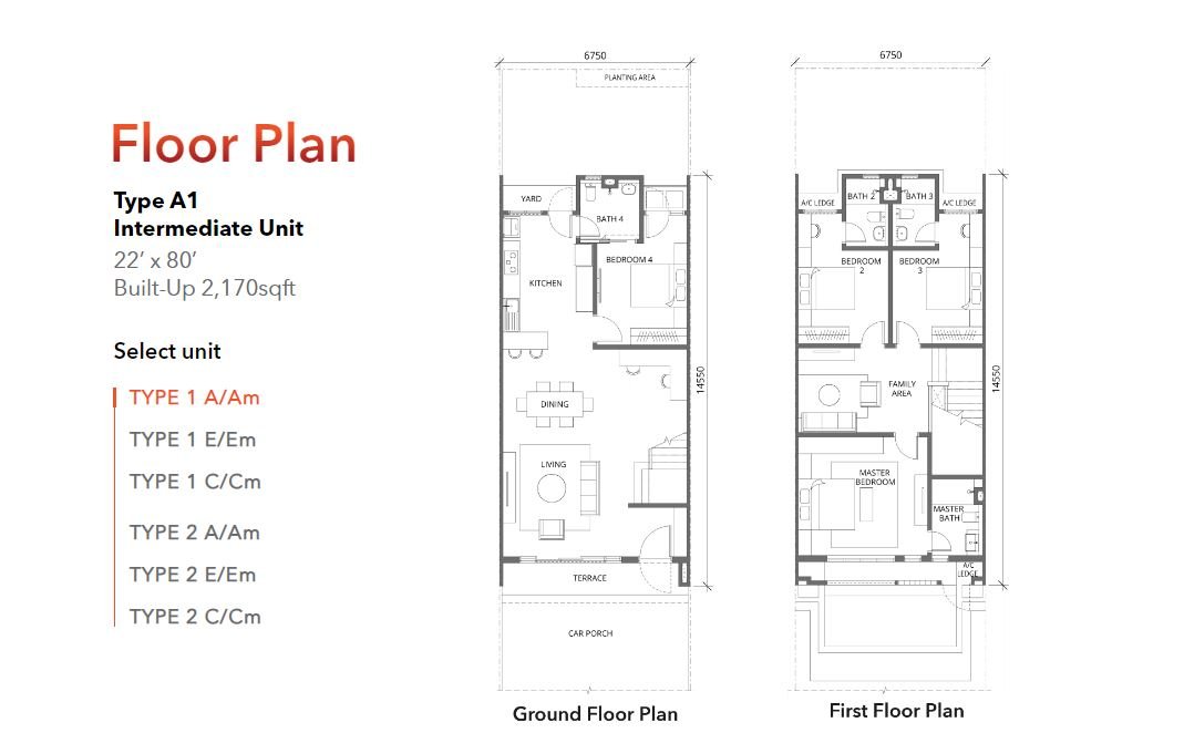 Elmina Green Seven Type A floor plan