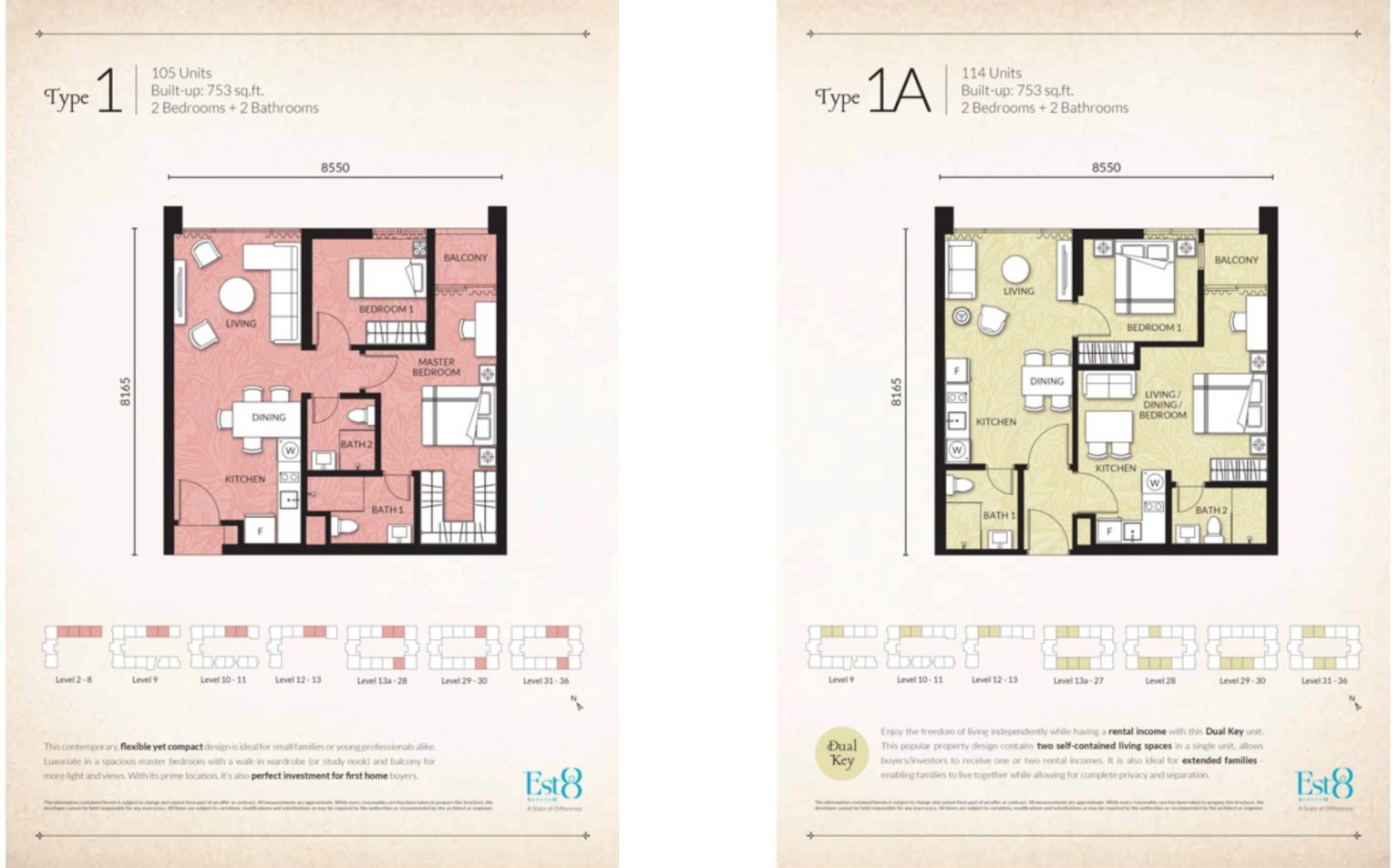 Est 8 Type A floor plan