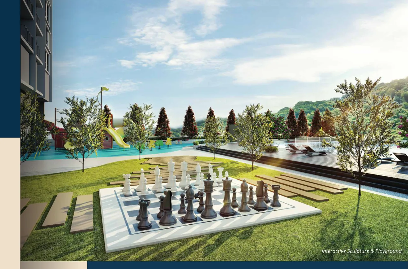 Foresthill Residence Lobby Artist Impression from verified project brochure