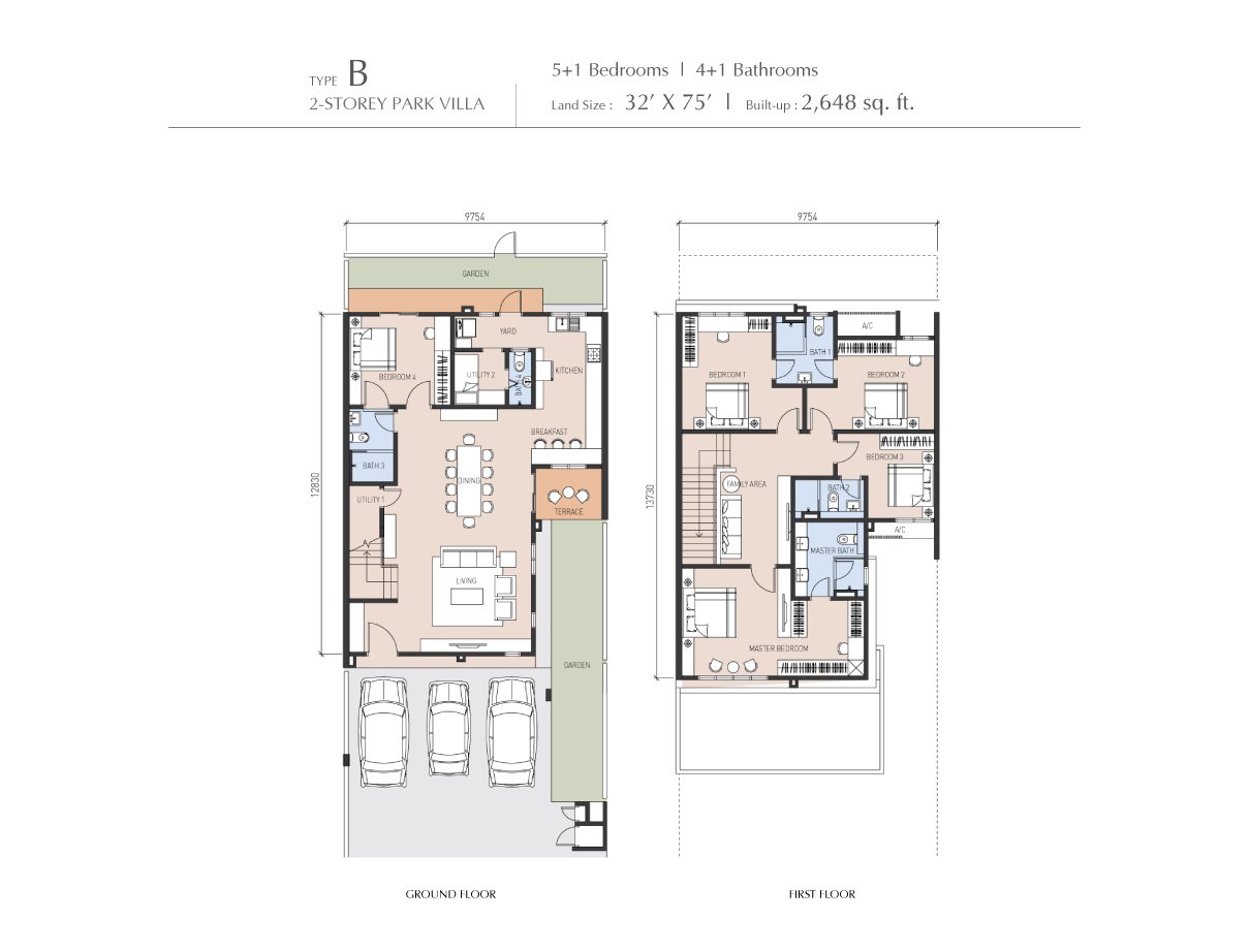 Gemala Type A floor plan