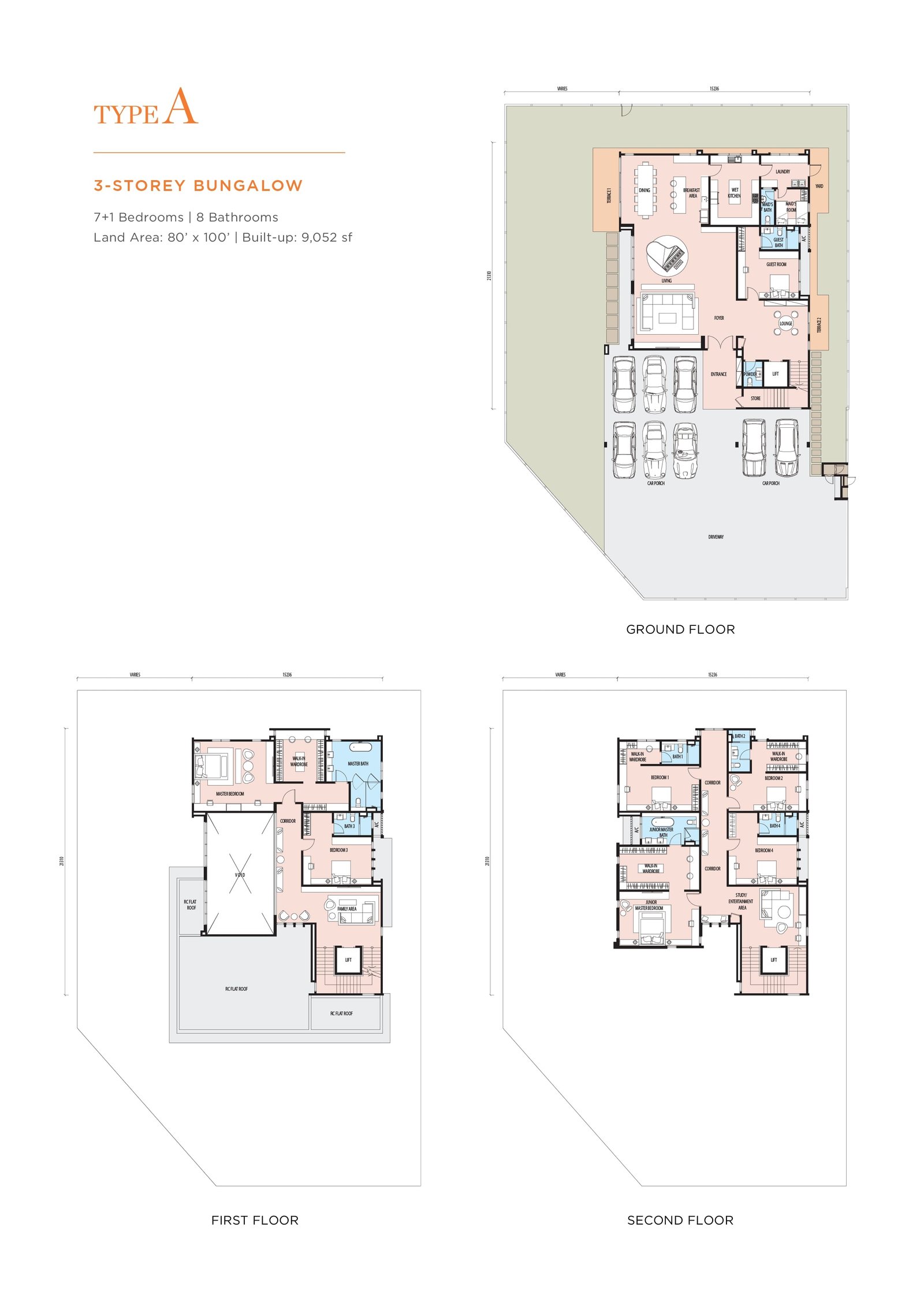 Hana Tropicana Type A floor plan