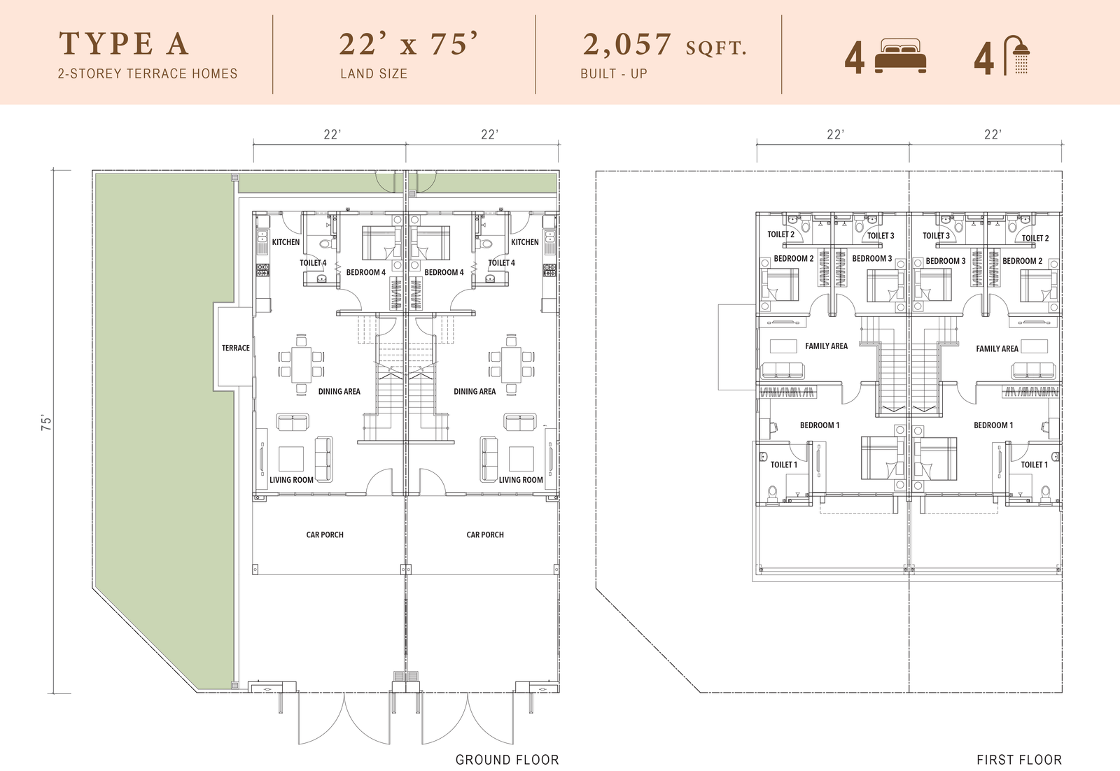 Hibiscus Type A floor plan