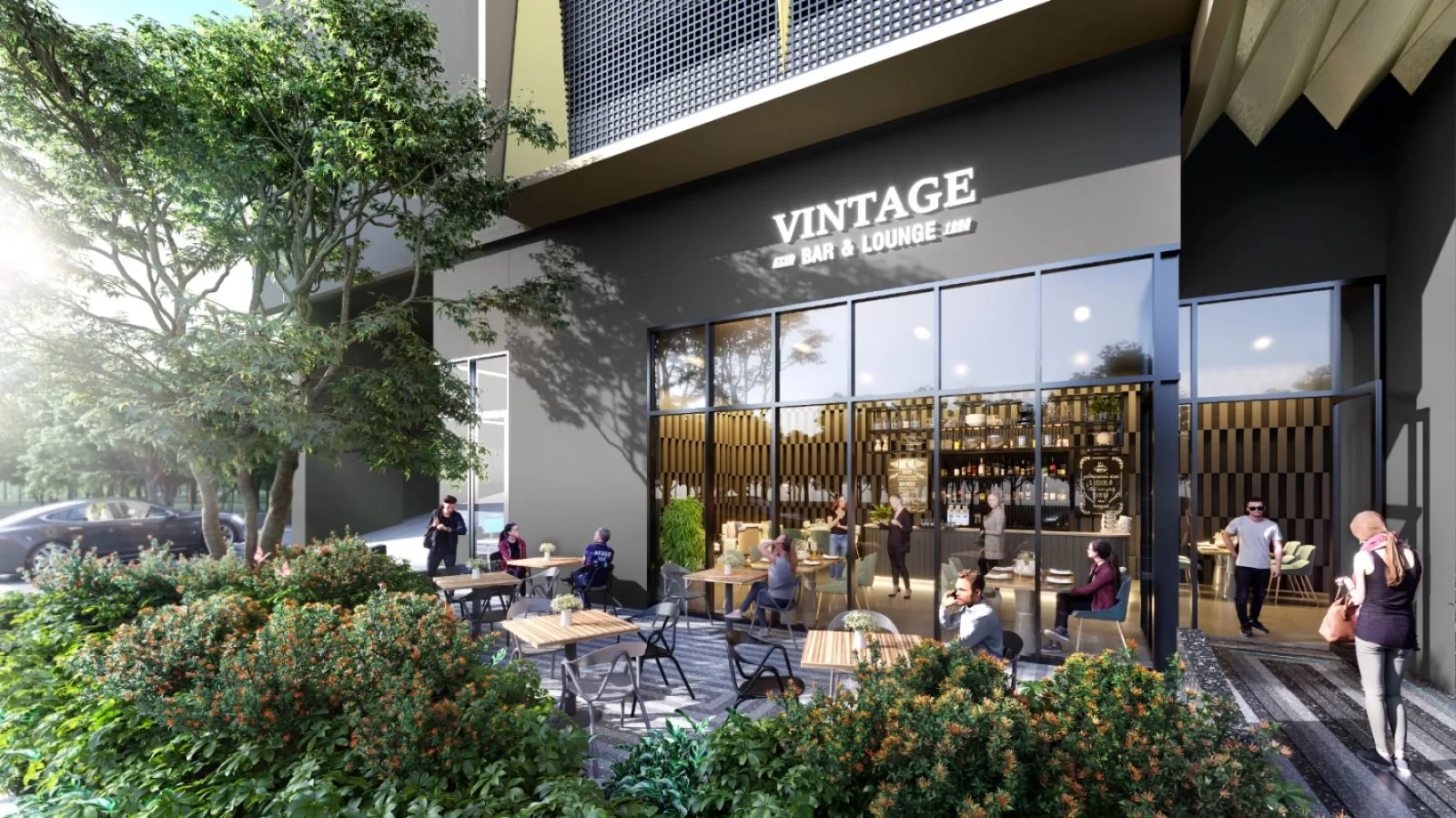 HugoZ Suites KLCC Vintage Bar & Lounge alfresco dining, Kuala Lumpur