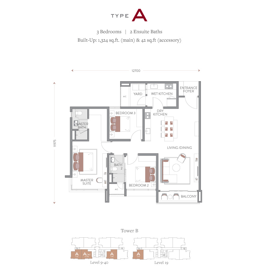 Jendela Type A floor plan