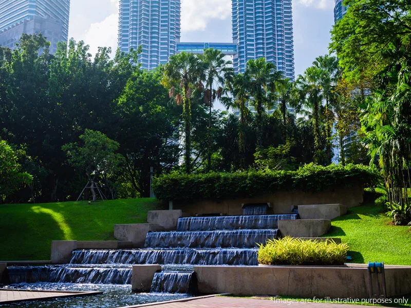 Jewel by Oxley KLCC Prime KLCC parkside location view highlighting proximity to Petronas Twin Towers